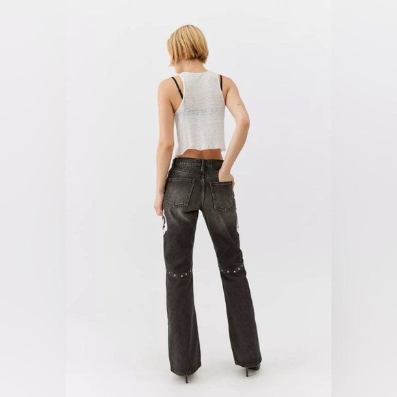 NWT BDG ‘90s Mid-Rise Bootcut Embellished embroidered western jeans size 26 - Picture 5 of 13
